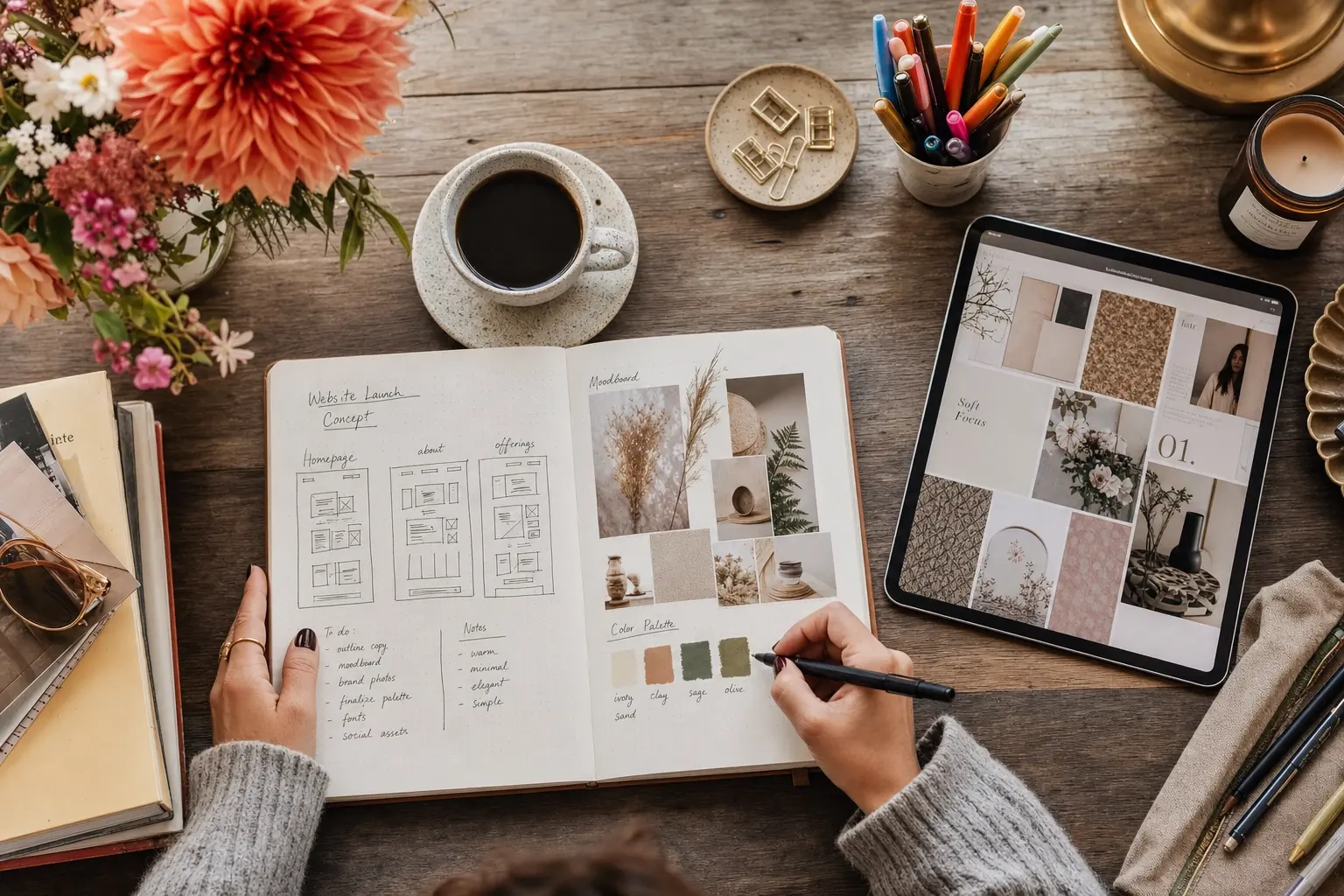 Kreative Planung und Design-Prozess